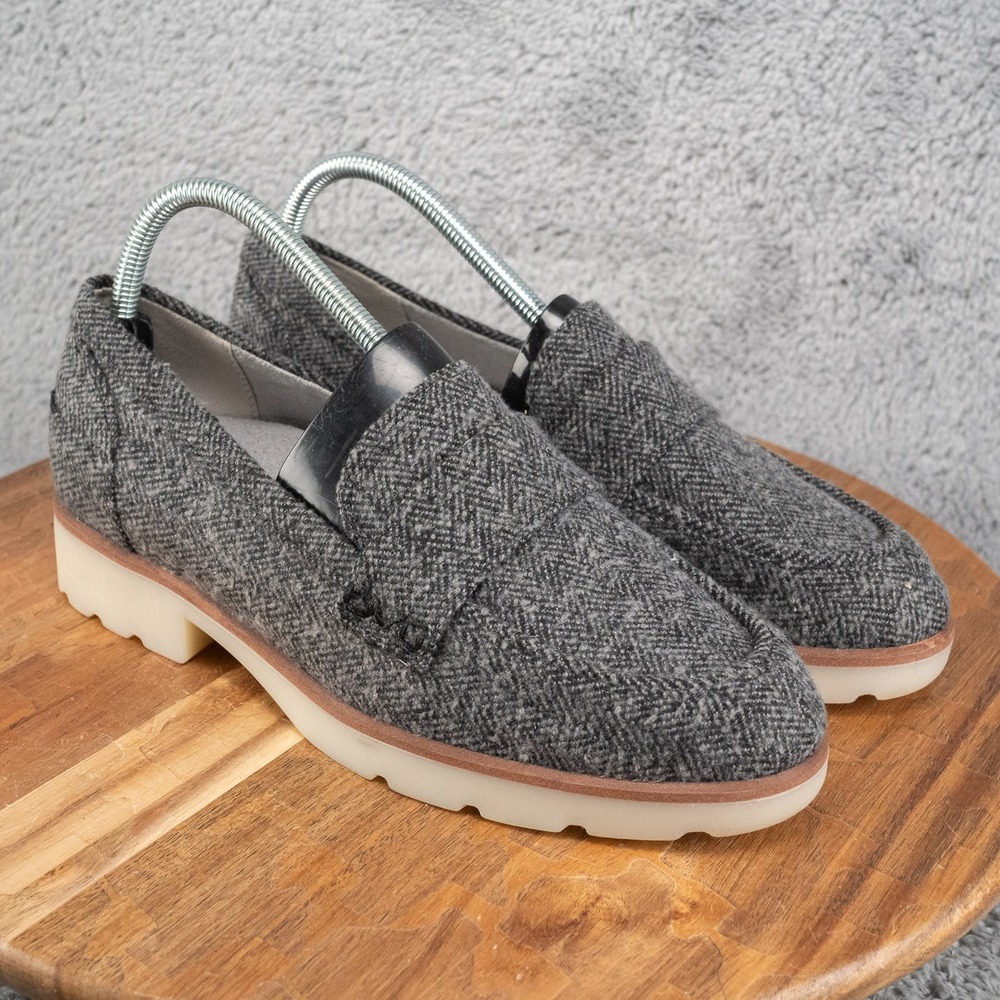 Vionic Cleo Loafer Slate Grey Multi Knit Size 9 Academia Academic Herringbone